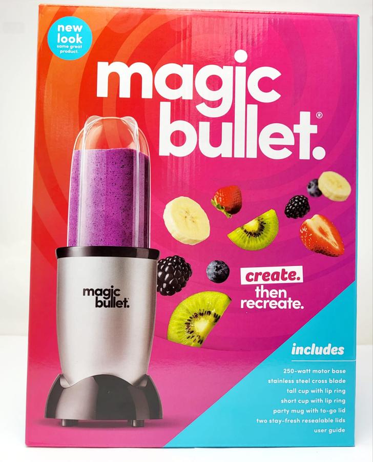 Magic Bullet 11 Piece Personal Blender MBR-1101 – Silver / Black Magic Bullet 11 Piece Personal Blender MBR-1101 – Silver / Black
