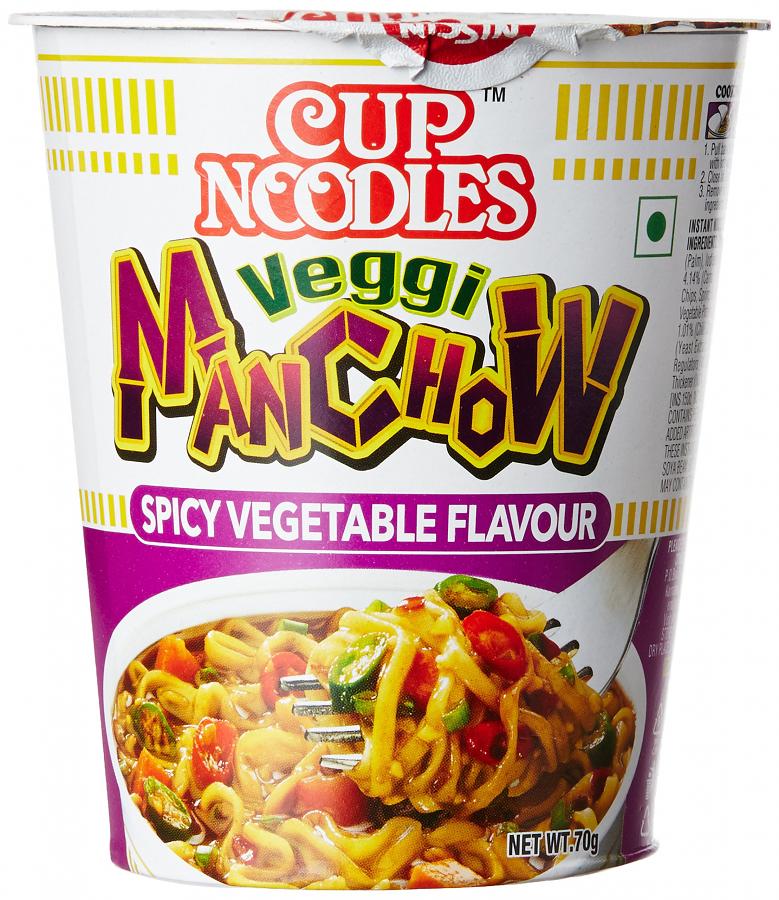 Cup Noodles -spicy Vegetable Flavor -manchow 70 gms