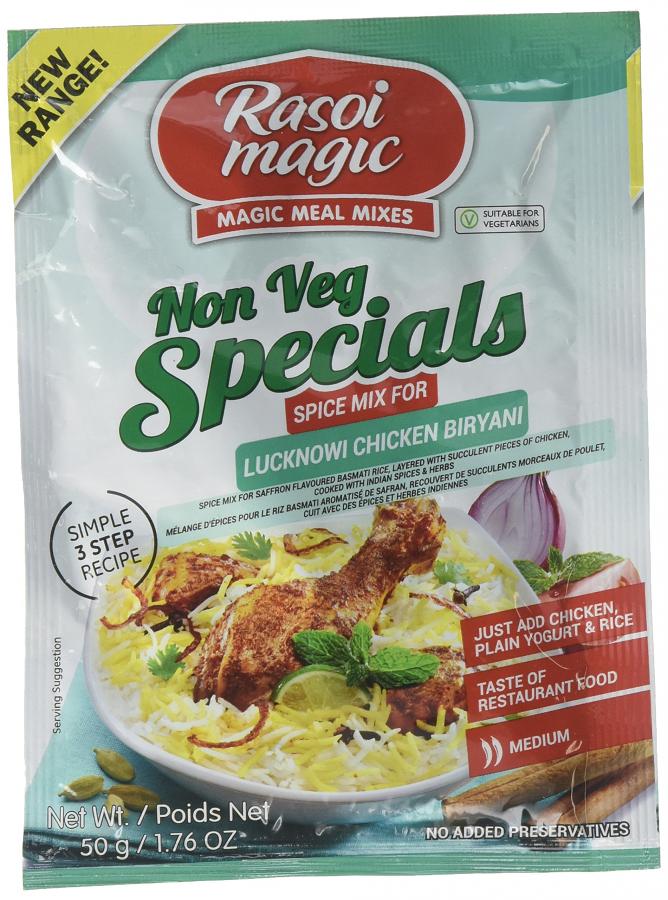 Rasoi Magic, Non Veg Special Lucknowi Chicken Biryani, 50 Grams(gm) Rasoi Magic, Non Veg Special Lucknowi Chicken Biryani, 50 Grams(gm)
