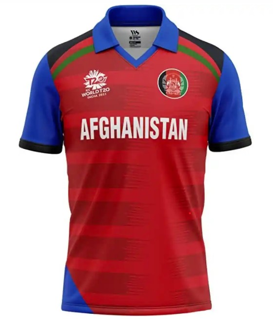 Afghanistan ODI World Cup Half Sleeves Cricket Fan Jersey - 100% Dryfit