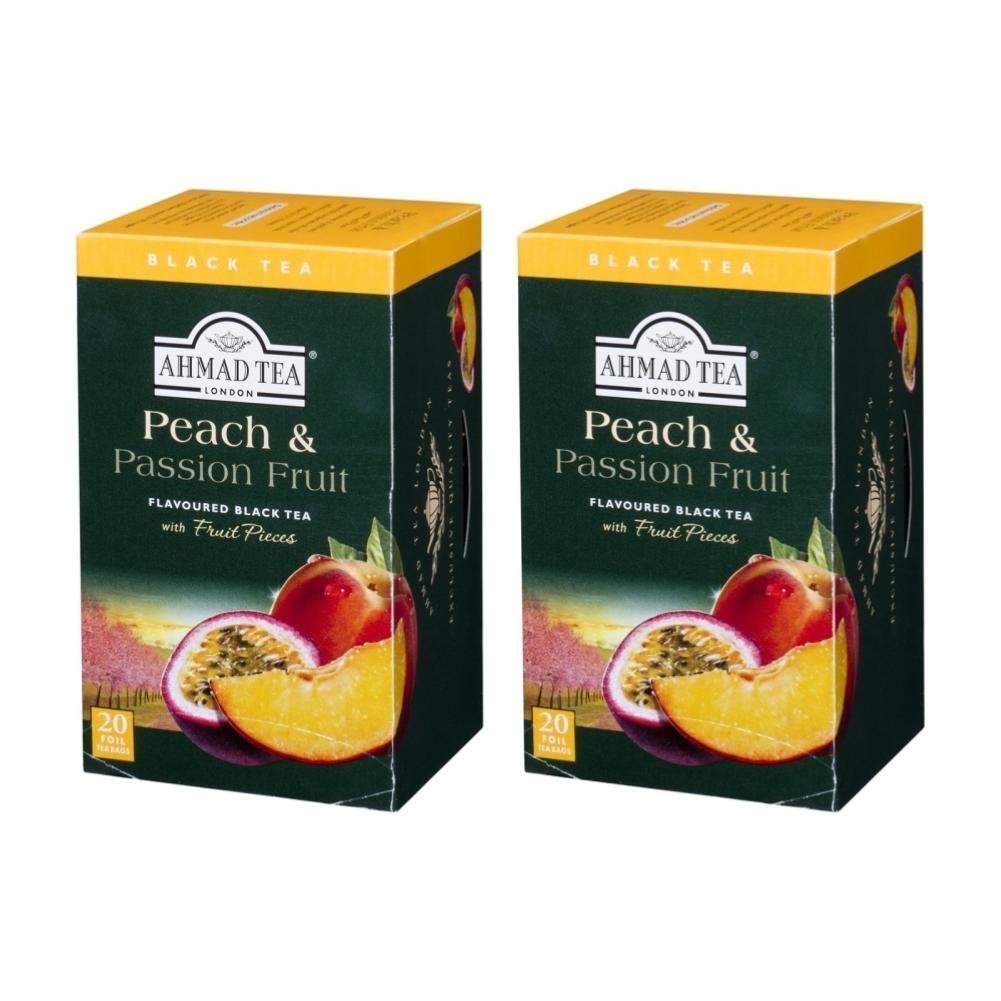 Ahmad Tea of London Peach & Passion Fruit Tea Bags 20's Box (Pack of 2)