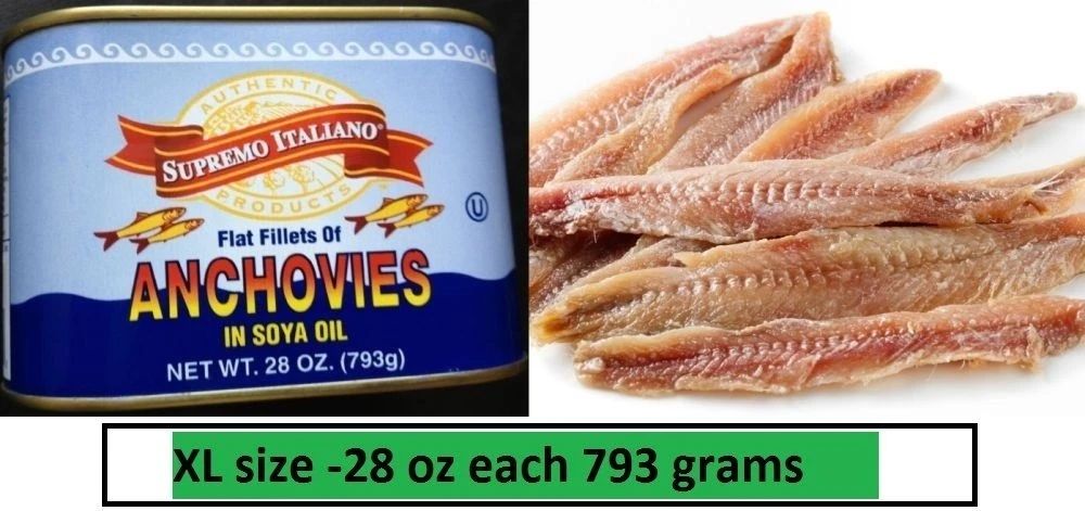 Grande Anchovies FLAT Fillets in Oil Anchovy TASTY FREE SHIPPING NOW