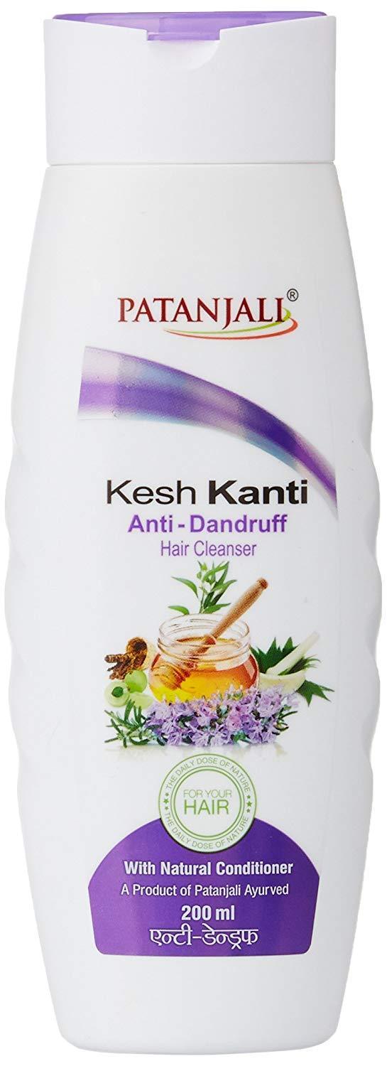 Patanjali Kesh Kanti Anti-Dandruff Hair Cleanser shampoo 200 Ml #37183 | Buy  Herbal Shampoo Online