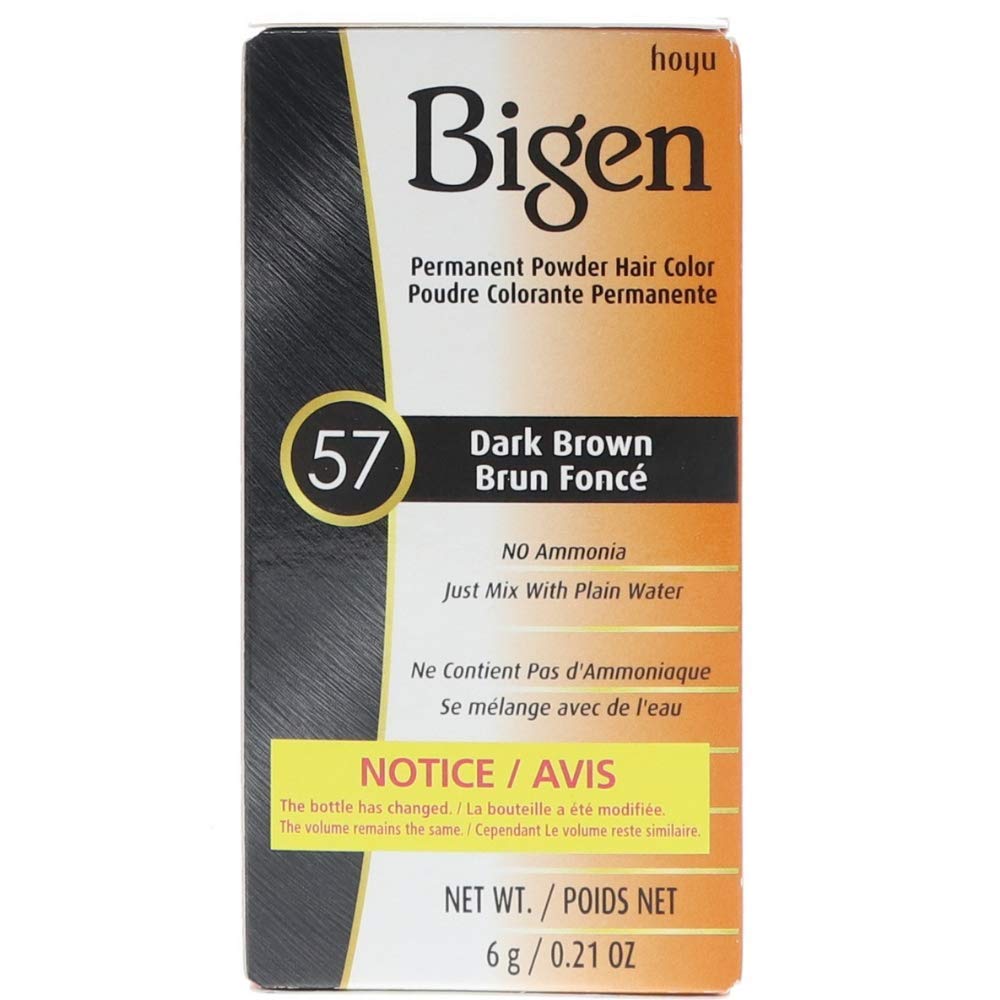 Bigen Powder Hair Color-dark Brown 6 gms