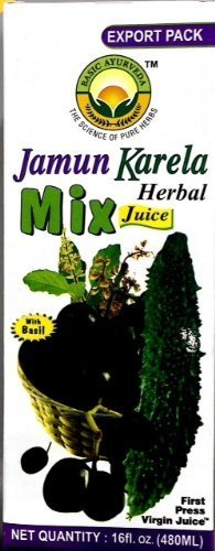 Basic Ayurveda Jamun Karela Mix Herbal Juice 480Ml