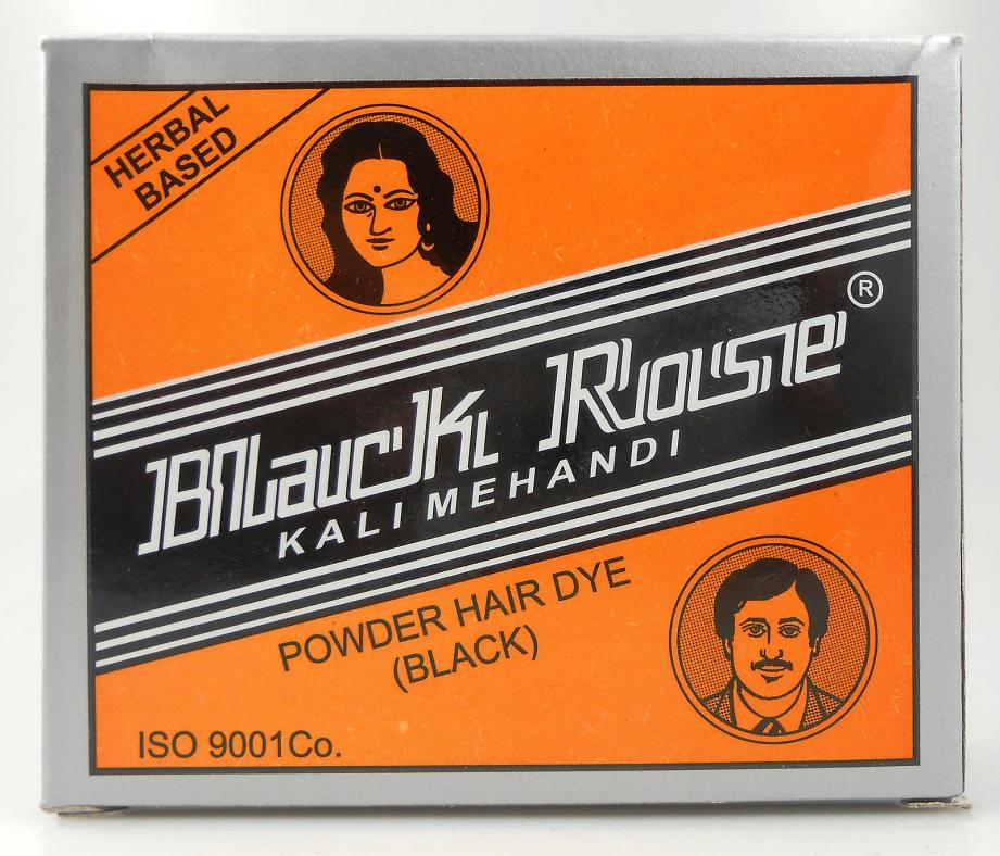 Black Rose 50 Gms Kali Mehndi Black Henna Herbal Hair Dye Powder #34722 |  Buy Henna Mehndi Online
