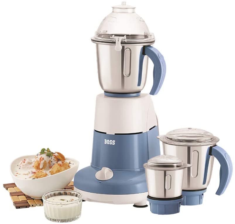 BOSS Excel Pro Mixer Grinder, 750W, Blue, 3 Jars, 110V For USA/CANADA. 57007 USA