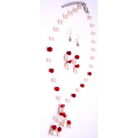 Eye Catching Jewelry Handmade Freshwater Pearls Coral Necklace Earring Eye Catching Jewelry Handmade Freshwater Pearls Coral Necklace Earring