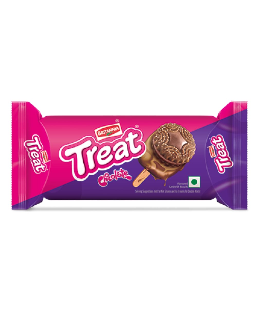 Britannia Treat Choco Flavored Sandwich Biscuits 64 gm 37467 Buy Biscuits & Cookies Online