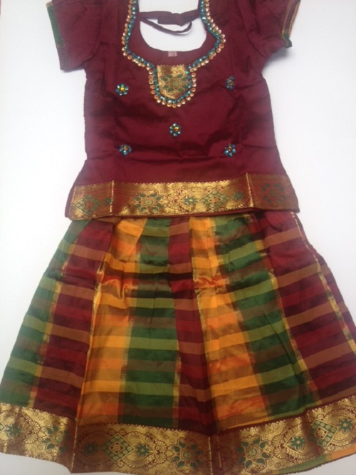 pattu pavadai for 10 year old