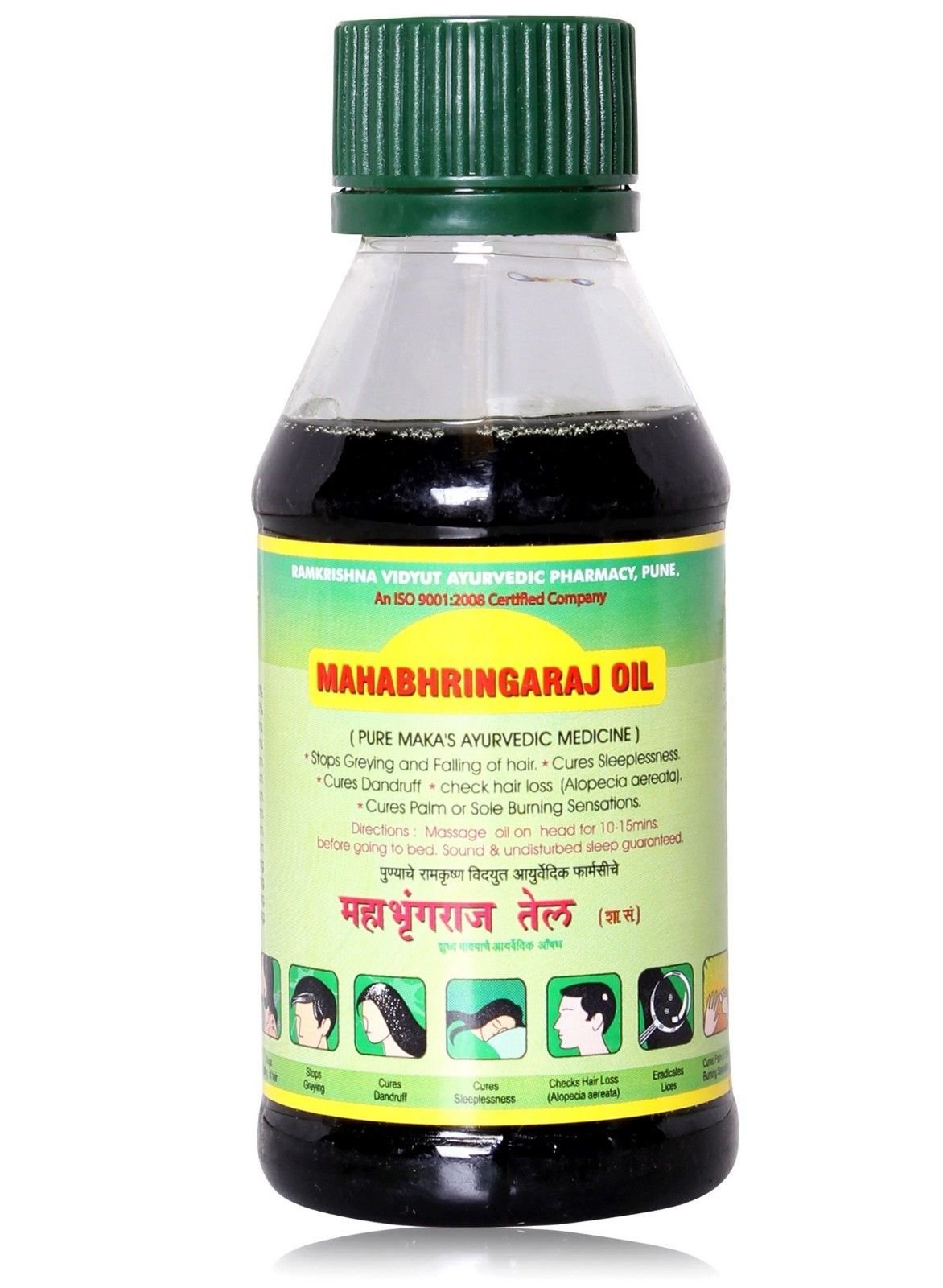 MahaBhringaraj Ayurvedic Hair Oil By RamaKrishna Vidut Ayurveda 100ML