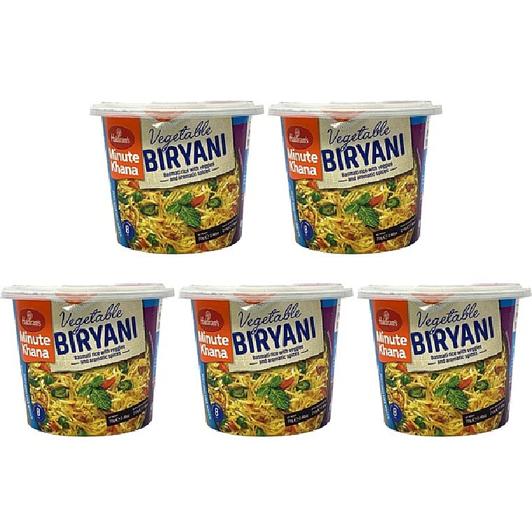 Pack Of 5 - Haldiram's Minute Khana Vegetable Biryani - 70 Gm Pack Of 5 - Haldiram's Minute Khana Vegetable Biryani - 70 Gm