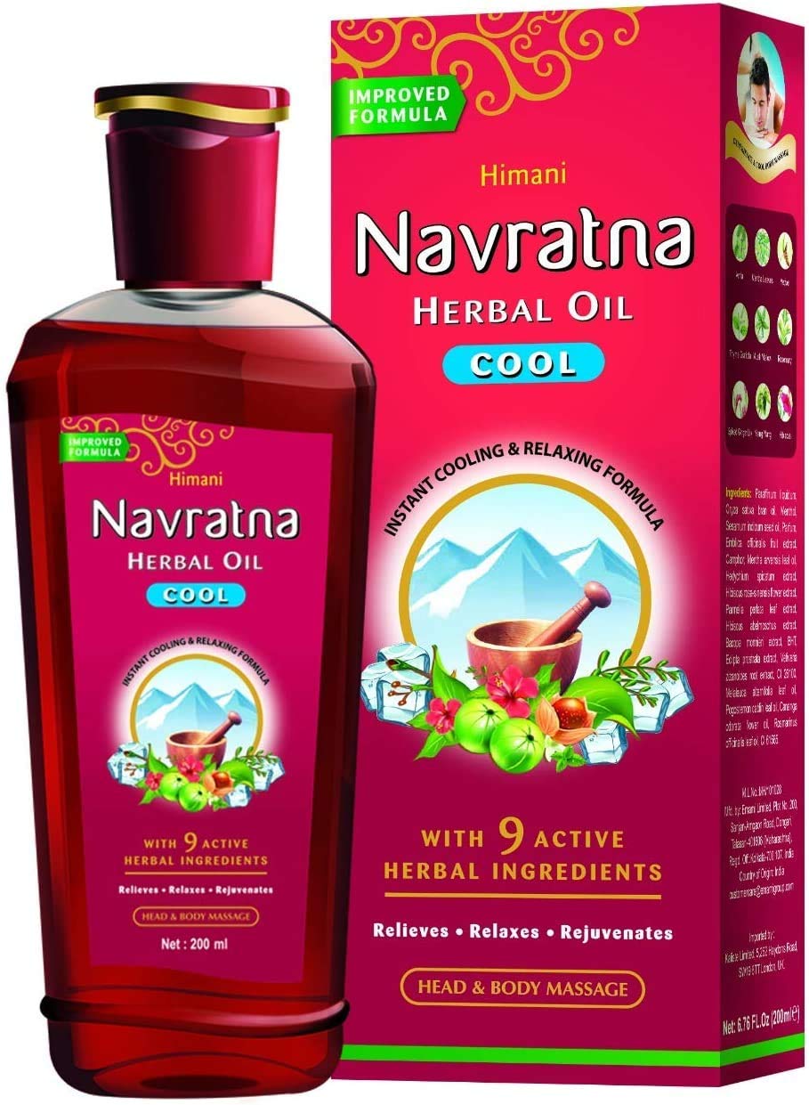 Emami / Himani Navratna Ayurvedic Herbal Hair (MultiPurpose) Oil 500ml by Navratna Hair Oil - Thanda Thanda Cool Cool Emami / Himani Navratna Ayurvedic Herbal Hair (MultiPurpose) Oil 500ml by Navratna Hair Oil - Thanda Thanda Cool Cool