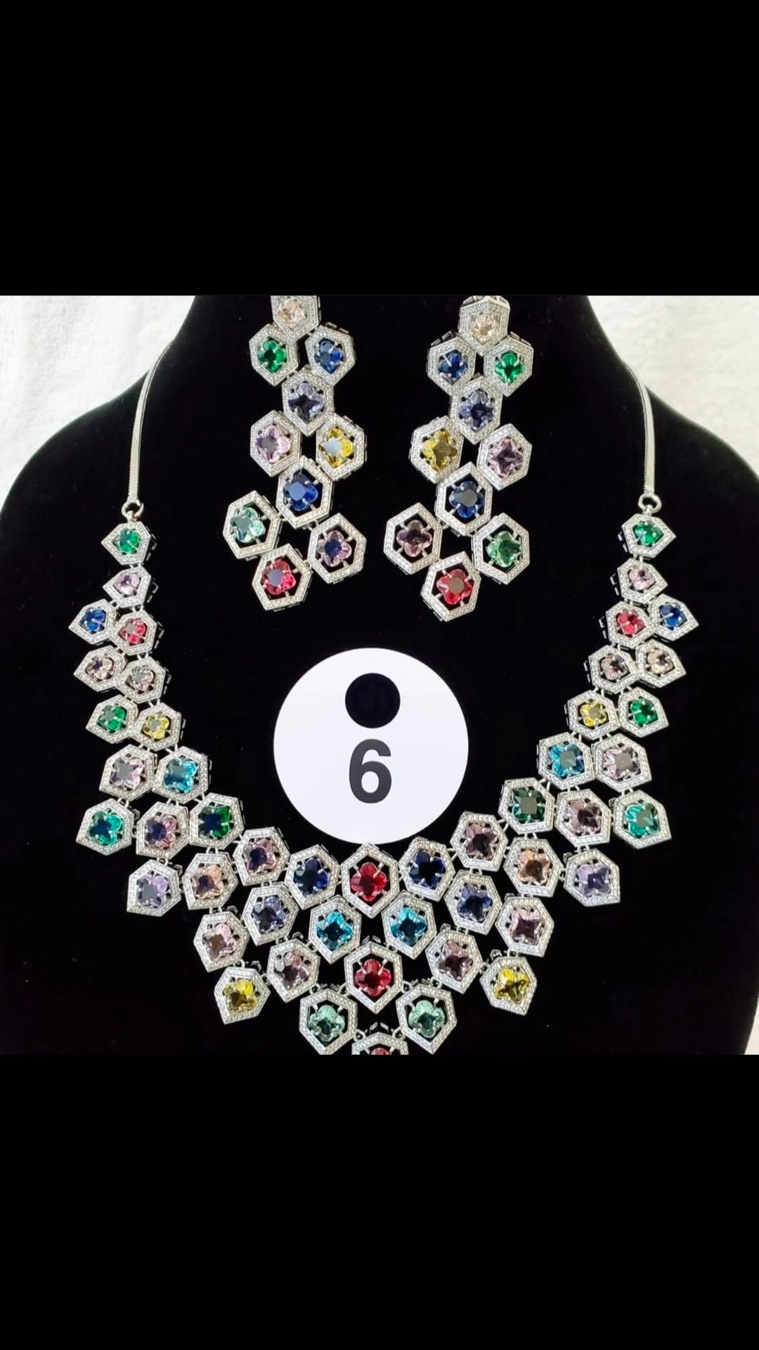 Coral Bliss and shortA stunning multicolor necklace set featuring sparkling