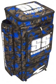 SS CAMO CRICKET DUFFLE KIT BAG FITS TWO BATS - BLUE