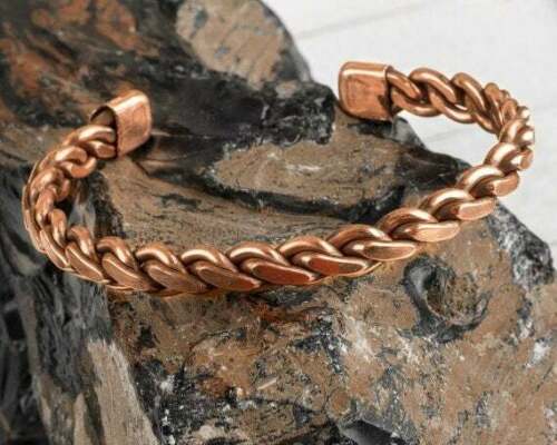 Pure copper magnetic link bracelet | Mens | BR03 -⚕️