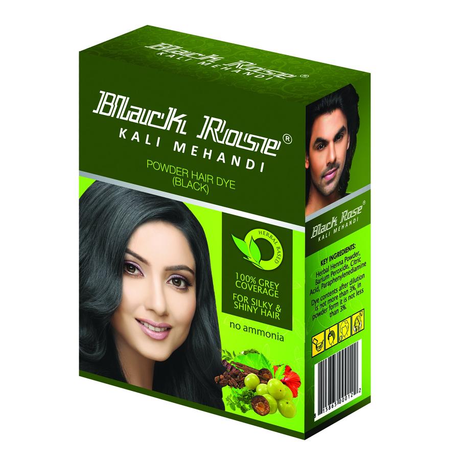 Black Rose Kali Mehandi Power Hair Dye Black (Green) 50 g