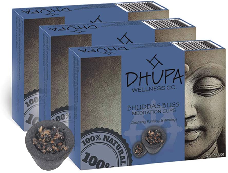 Dhupa Buddha Bliss Incense Smudge Cups 6 cups