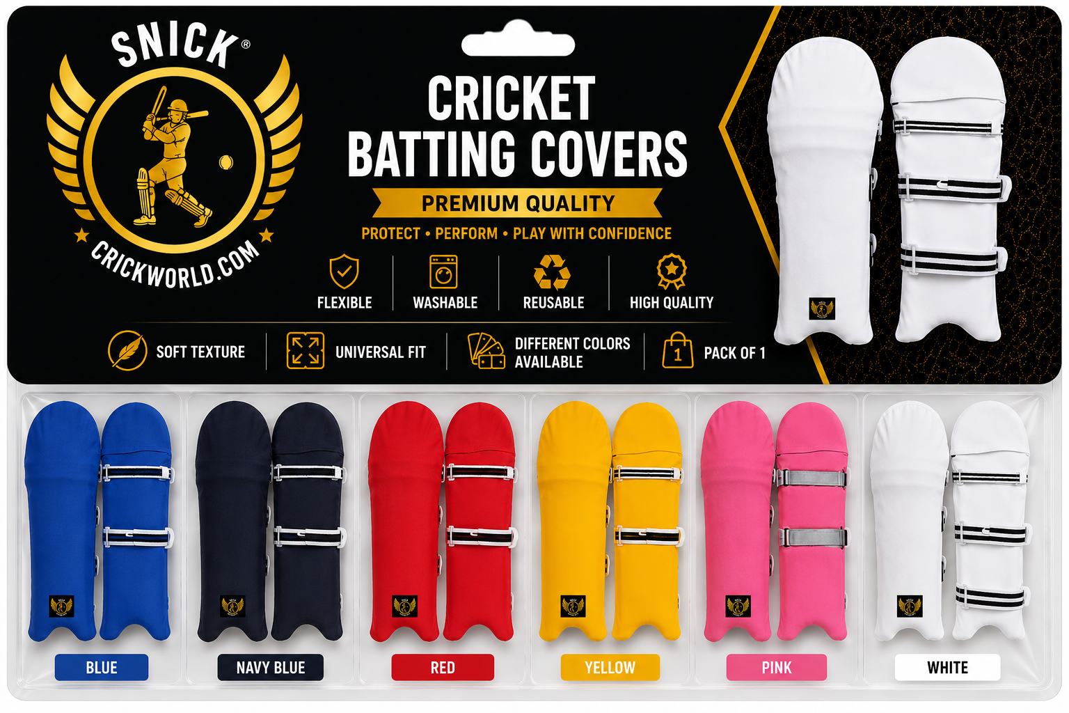 SNICK HIGH QUALITY CRICKET BATTING PAD COVERS