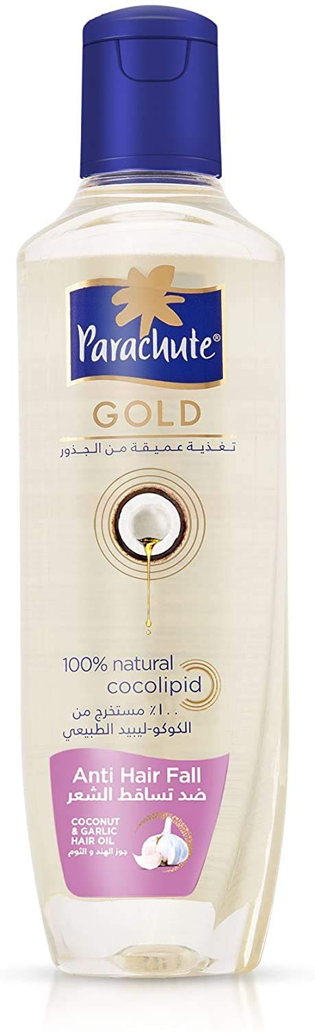 Parachute Gold Natural Anti Hair Fall Coconut And Garlic Hair Oil 200 ml