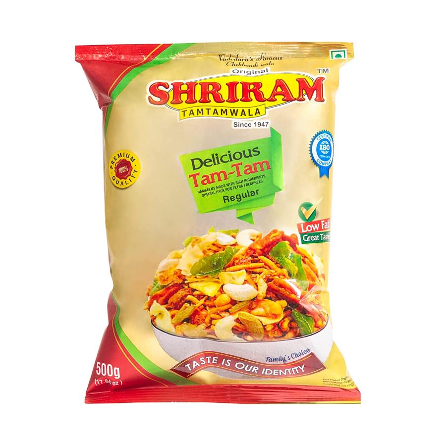 SHRIRAM TAMTAMWALA (Original) Delicious Tamtam Regular Mixture Vadodara Tam Tam Bhel Mix Namkeen 500gm