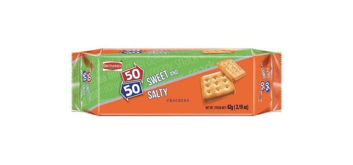 Britannia 50-50 Sweet &Salty 62 gm.