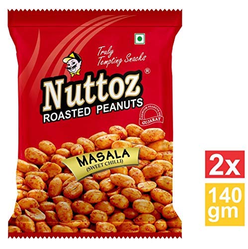 Nuttoz roasted peanuts- Masala 150 gms