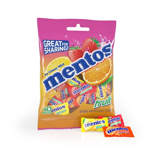Mentos Mix Fruit Bag 100gm x 8