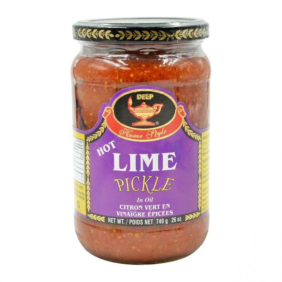 Deep Hot Lime Pickle In Oil 740 gms