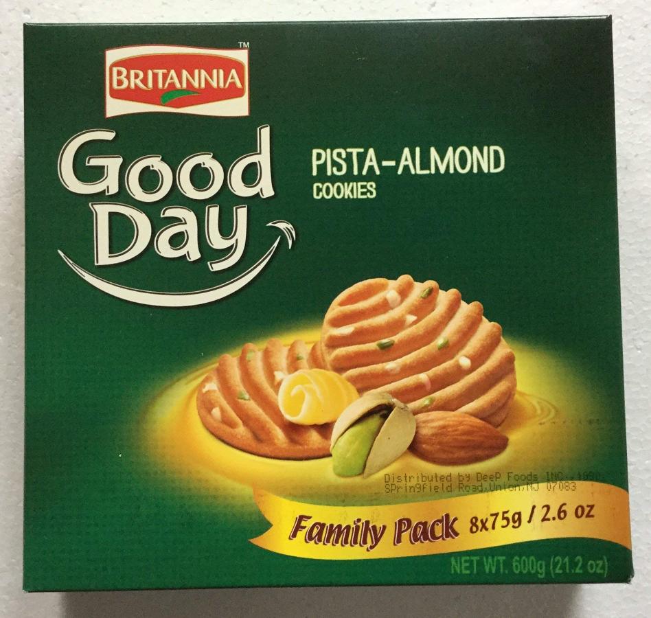 Britannia - Good Day Pistachio-almond Cookies Family Pack 600g Britannia - Good Day Pistachio-almond Cookies Family Pack 600g
