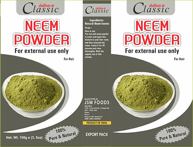 Dulhan Classic Neem Powder 100gm