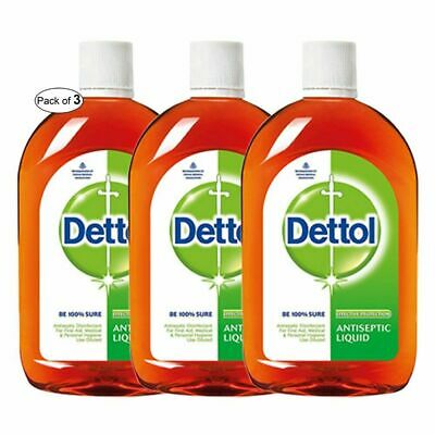 3 X Dettol Liquid Antiseptic Disinfectant 60 ml