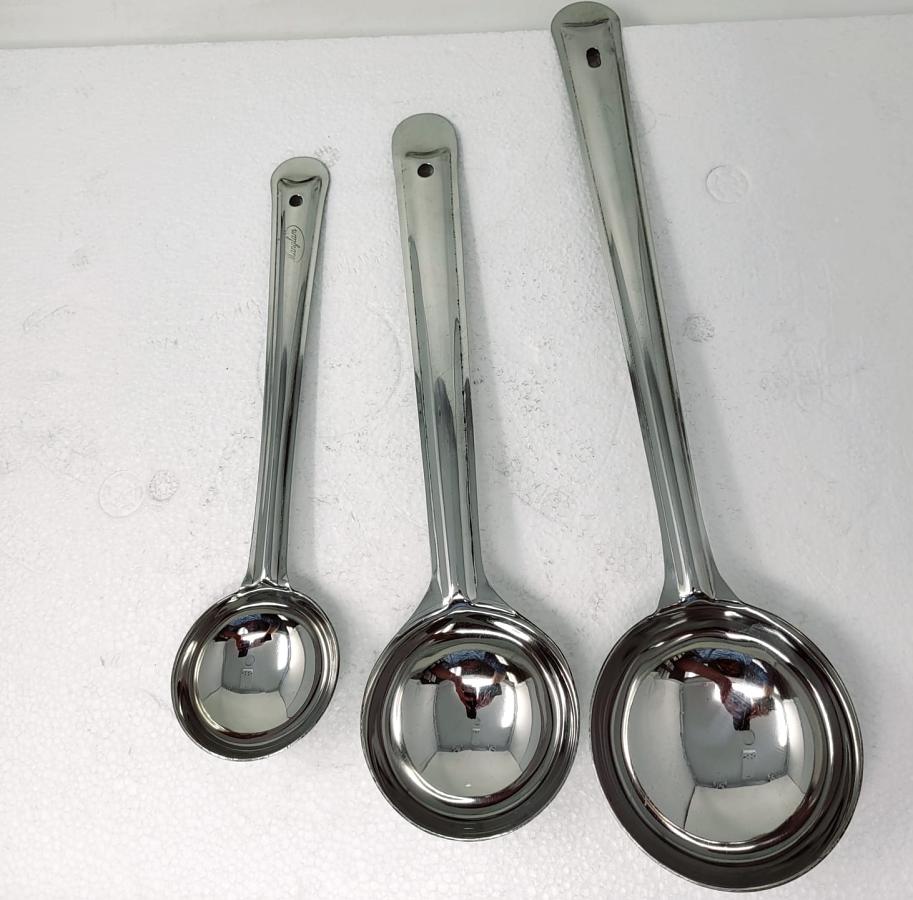 Tabakh Round Stainless Steel Dosa Batter Spatula/Dosa Ladle Spoon Tabakh Round Stainless Steel Dosa Batter Spatula/Dosa Ladle Spoon