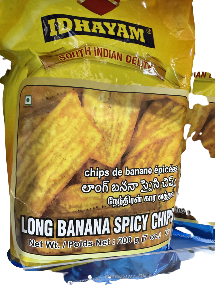 Idhayam Long Banana Spicy Chips 340 gm