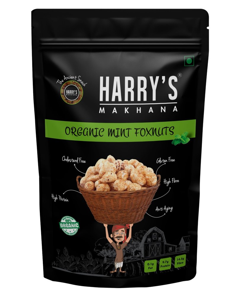 Harry'S Makhana Organic Mint Foxnuts 40 gm