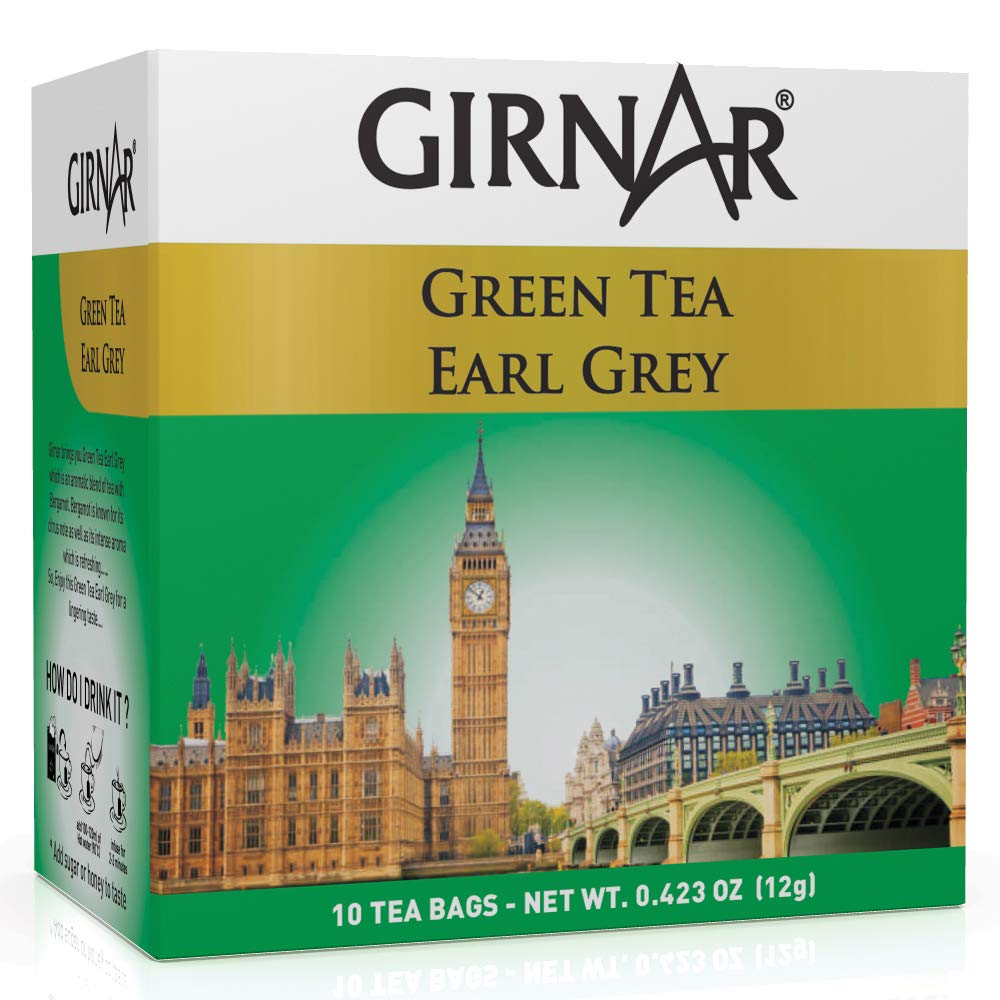 Girnar Earl Grey Green Tea 10 Tea Bags 41244 Buy Girnar Tea Online