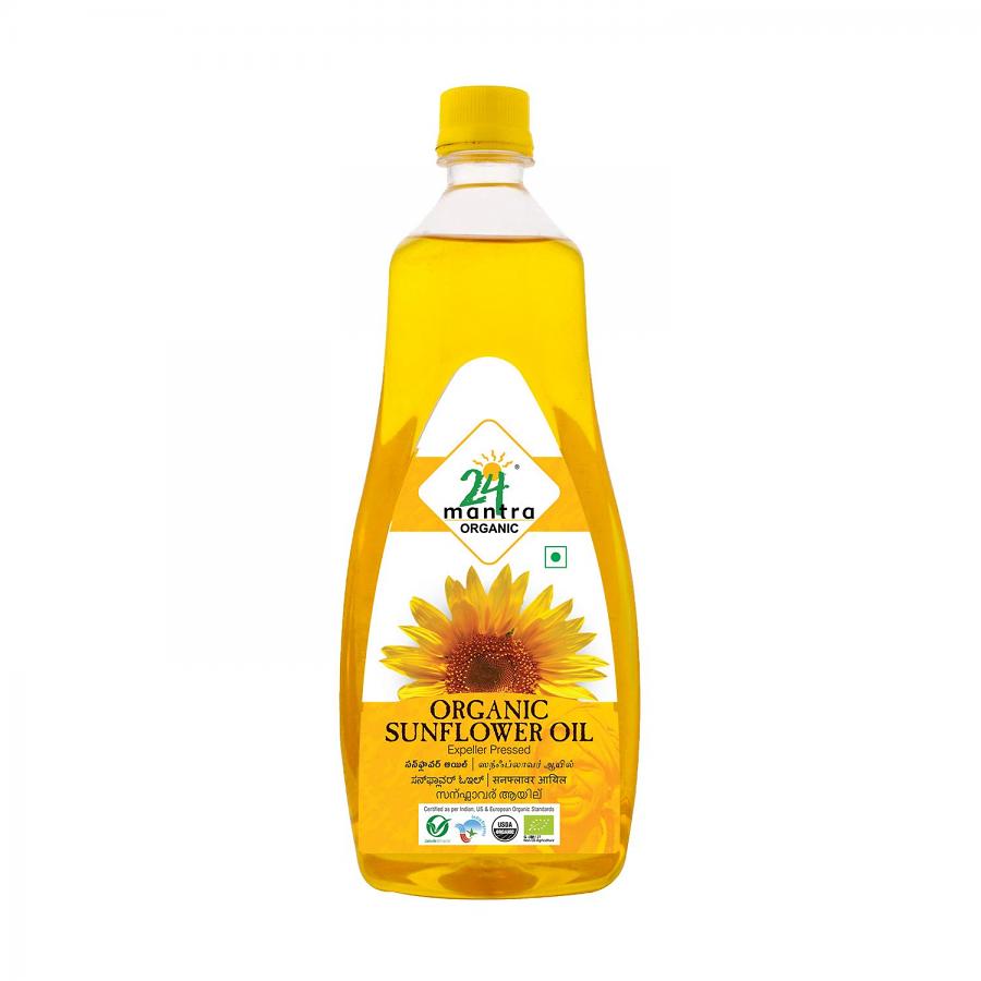 24 Mantra Organic Sunflower Oil 1 Litre