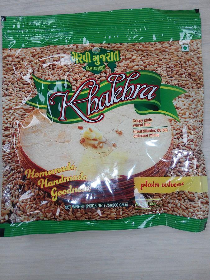 Garvi Gujrat - Khakhra, plain wheat 200 gms