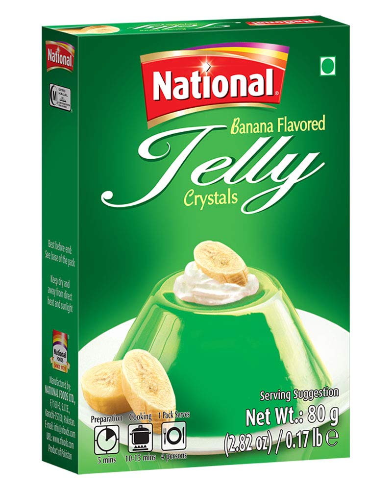 National Jelly Crystals - Banana 80 gms