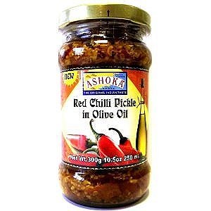 Ashoka Red Chilli Pickle In Olive Oil 300 gms
