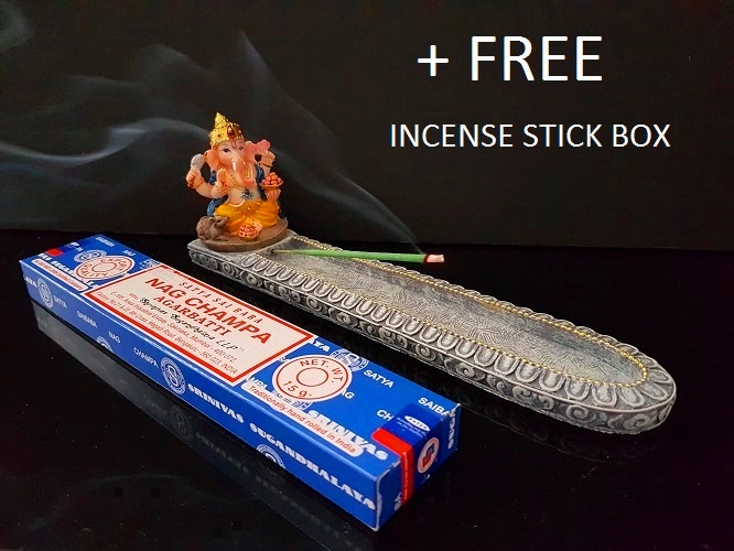 Beautiful Crafted 9"Lg Ganesh Incense Stick Holder for Puja Room,Gift Beautiful Crafted 9"Lg Ganesh Incense Stick Holder for Puja Room,Gift
