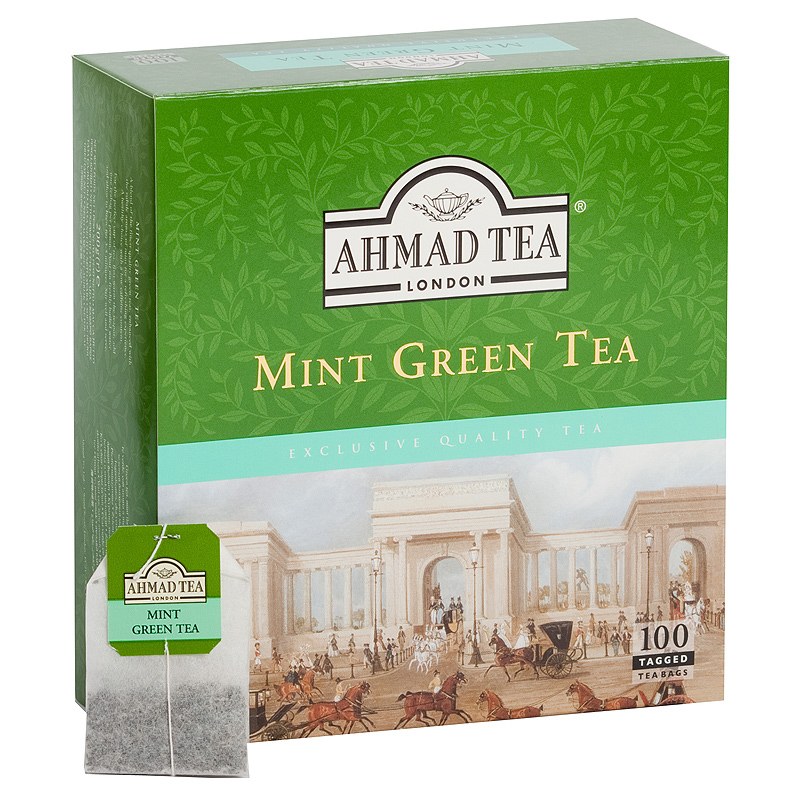Ahmad Mint Green Tea 100 tea bags