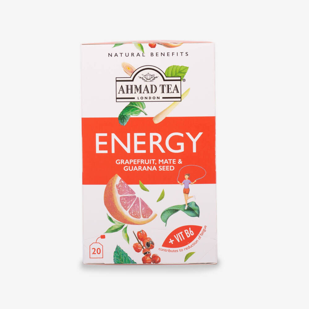 Ahmad Tea Energy- Grapefruit, Mate And Guarana Seeds 20 teabags Ahmad Tea Energy- Grapefruit, Mate And Guarana Seeds 20 teabags