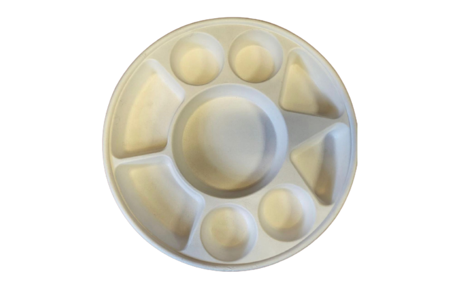 Biodegradable 9-Compartment Plates / Thali / Meal Lunch Dinner Tray ...