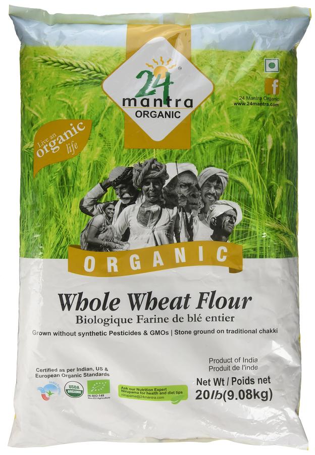 24 Mantra Organic Whole Wheat Flour 20 lbs