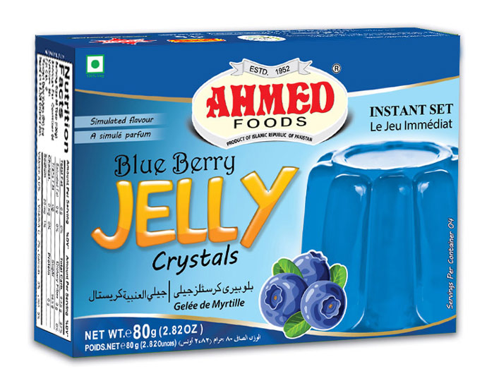 Ahmed Blue Berry Jelly Crystals 80 gms