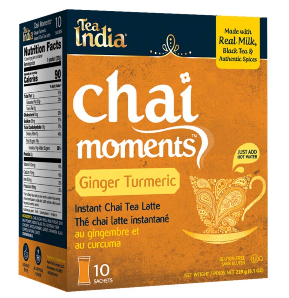 Tea India - Chai Moments instant tea latte - Ginger Turmeric 10 sachets