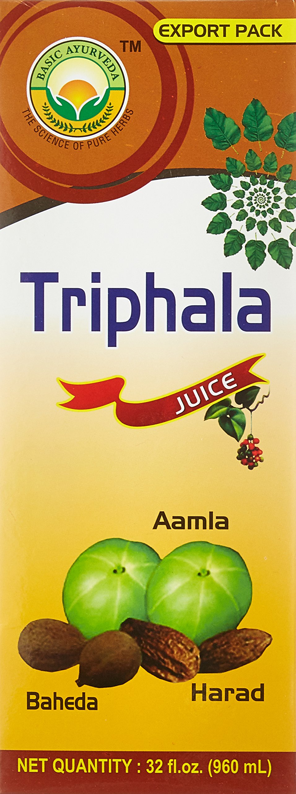 Basic Ayurveda Triphala Juice 960mL 49380 Buy Online USA