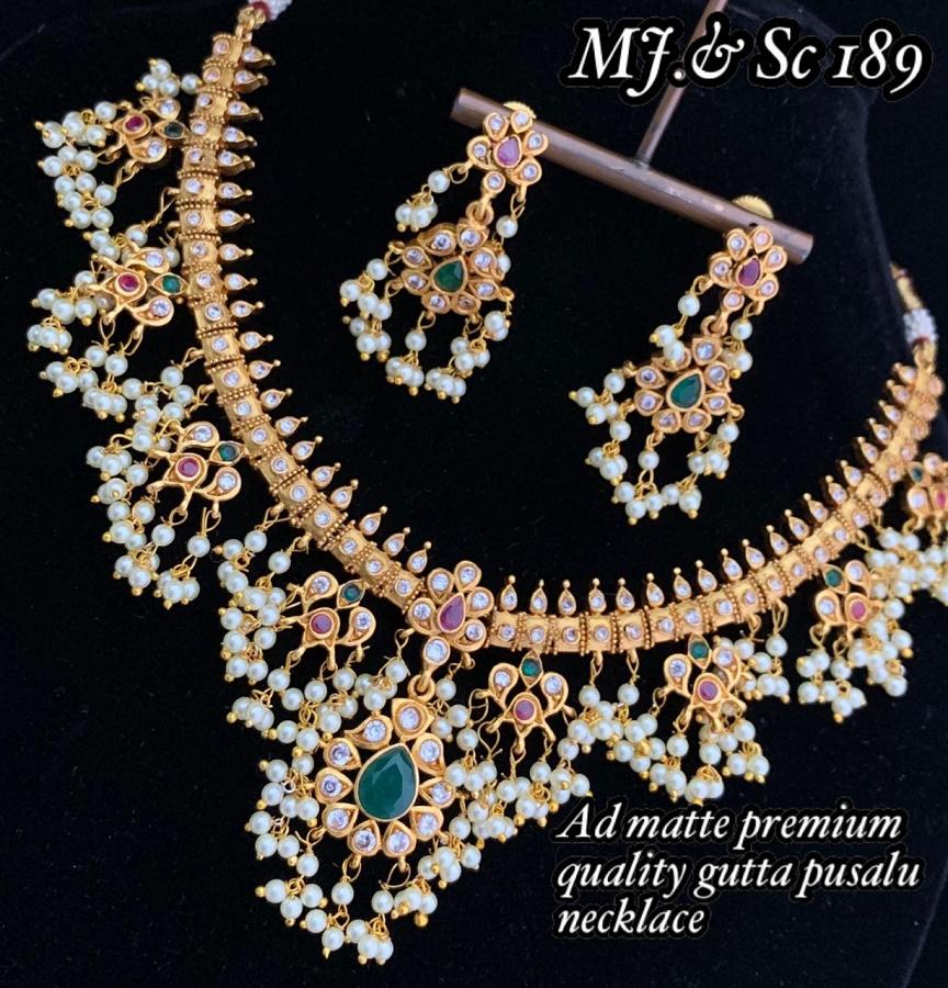 Short Guttapulusu Antique Haaram w/ Earrings!!!