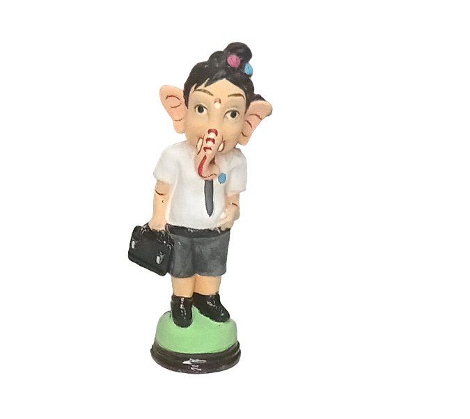 Navarathri Terracotta Ganesha In School Uniform